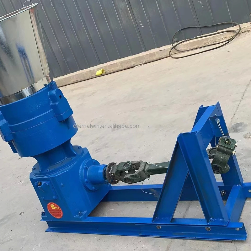 Potencia de caballo aleación de acero PTO Molino de pellets 12mm Die 80-1000kg/h Capacidad Maquina empaquetada de madera