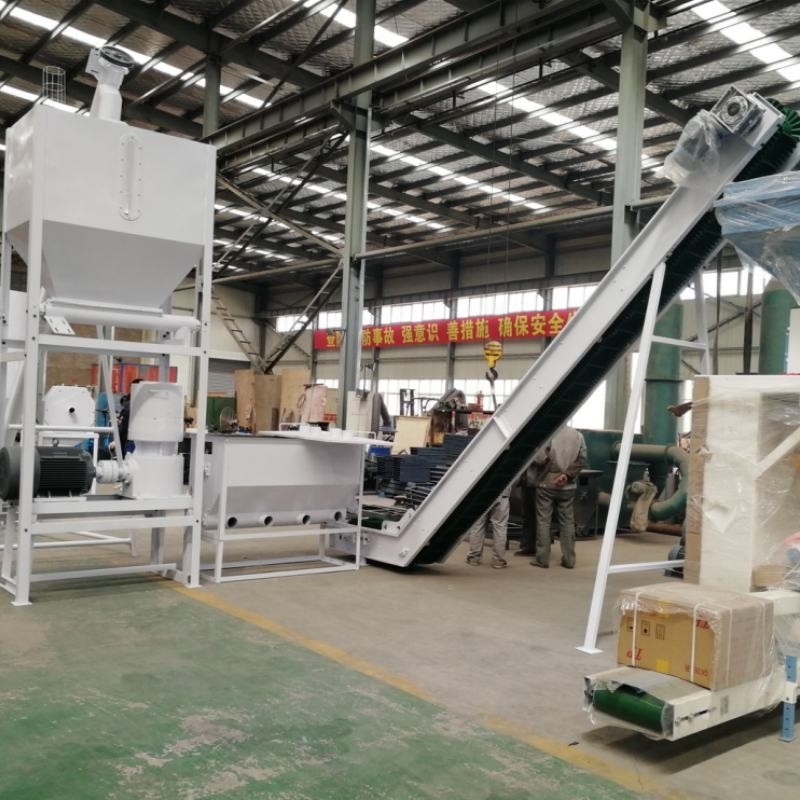 Granulador especial de pellets biológicos de 1 tonelada por hora, granulador de cáscara de arroz de paja, línea de producción de pellets de combustible de astillas de madera