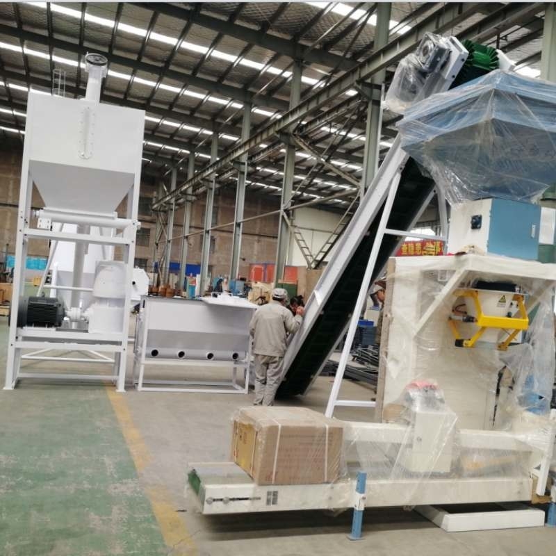 Granulador especial de pellets biológicos de 1 tonelada por hora, granulador de cáscara de arroz de paja, línea de producción de pellets de combustible de astillas de madera