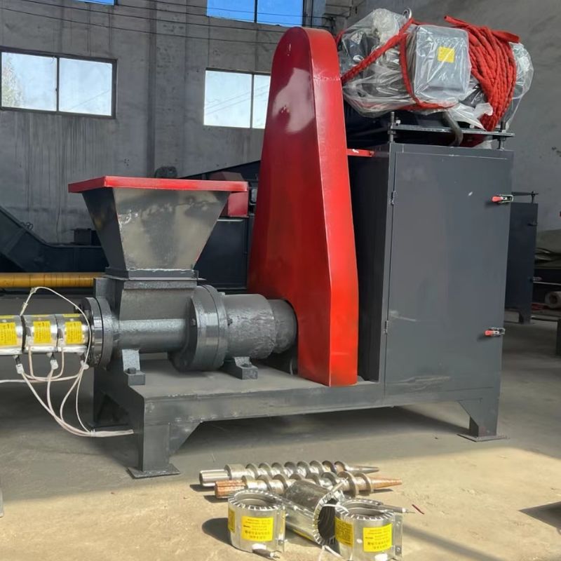 Máquina de briquetas de biomasa con capacidad de 300-350 kg/h, potencia de 22 kW y 24 meses de garantía para combustible y barbacoa