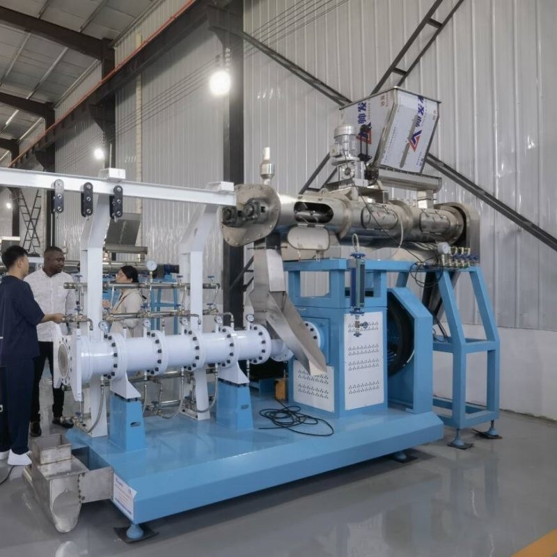 Máquina de extrusión de alimento para peces de tilapia de tipo húmedo con acondicionador de vapor