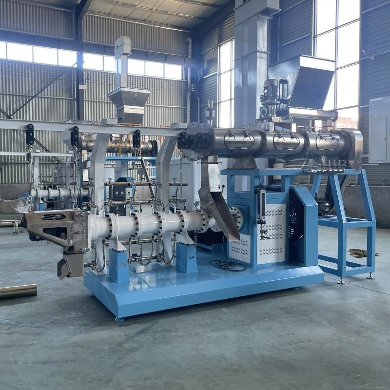Máquina de extrusión de alimento para tilapia de doble tornillo flotante Línea de producción de alimento para peces con certificación CE