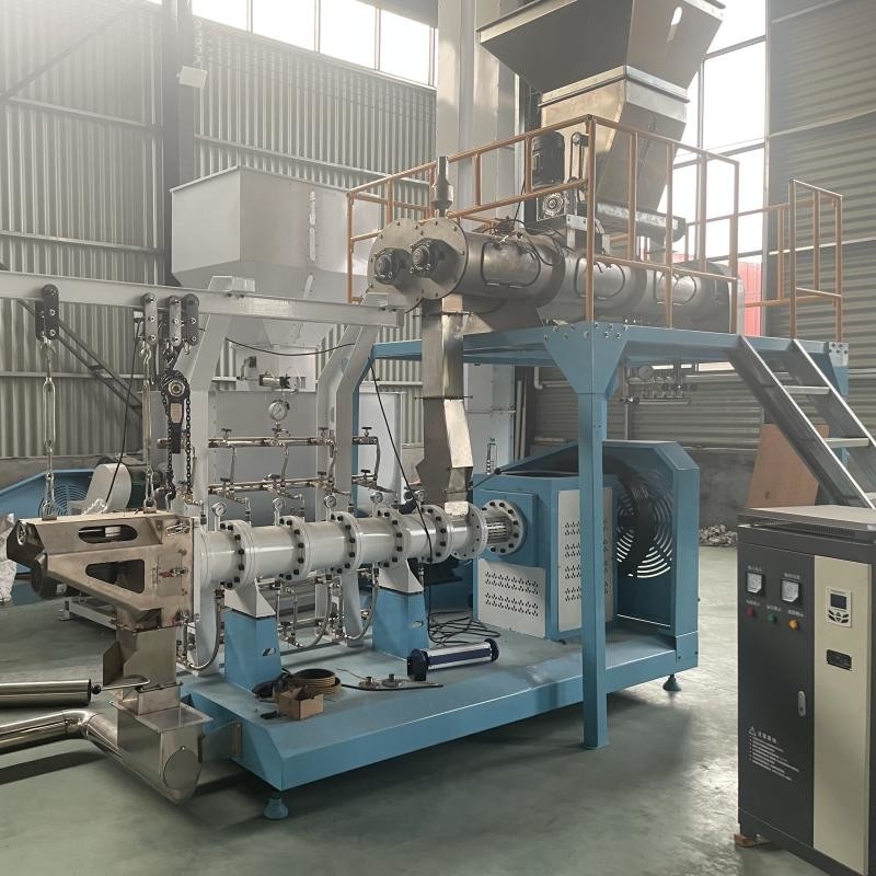 Máquina de extrusión de alimento para tilapia de doble tornillo flotante Línea de producción de alimento para peces con certificación CE