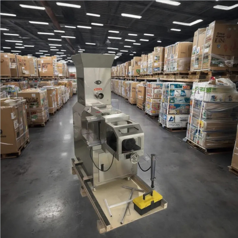 Máquina de extrusión automática de acero inoxidable bolas de maíz de polvo bocadillos energía eléctrica diésel utilizada