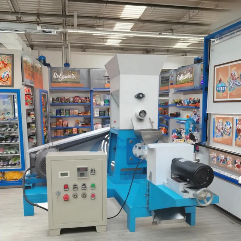 Máquina de extrusión automática de acero inoxidable bolas de maíz de polvo bocadillos energía eléctrica diésel utilizada