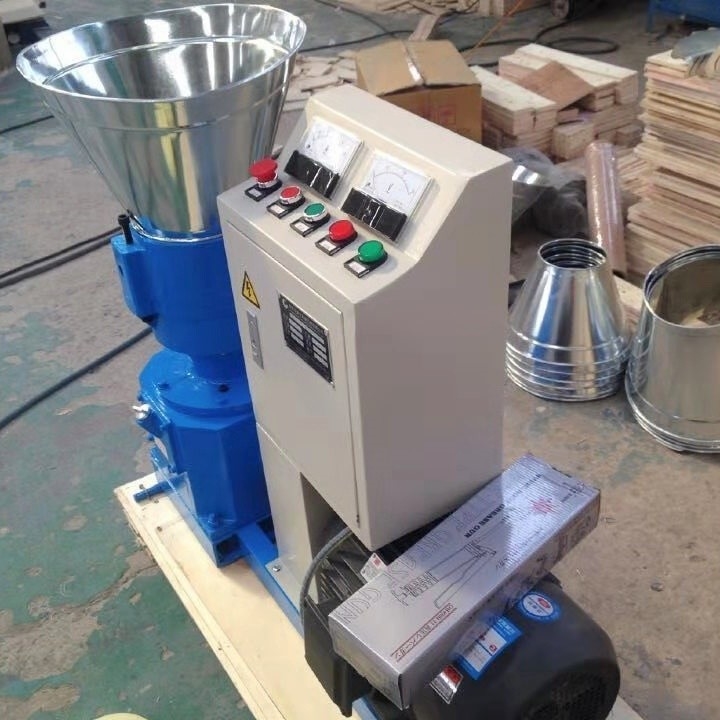 200-300 KG/H Capacidad de alimentación Molino de pellets Máquina de alta productividad Máquina de procesamiento de alimentos para animales y aves 7.5kw Motor