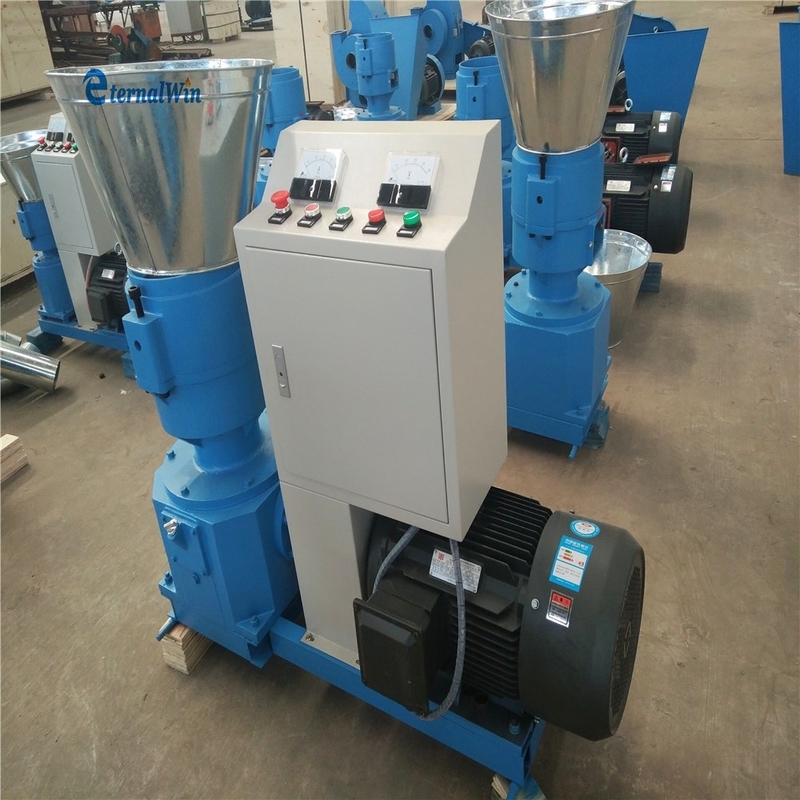 200-300 KG/H Capacidad de alimentación Molino de pellets Máquina de alta productividad Máquina de procesamiento de alimentos para animales y aves 7.5kw Motor