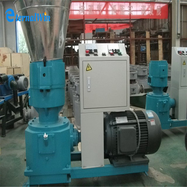 200-300 KG/H Capacidad de alimentación Molino de pellets Máquina de alta productividad Máquina de procesamiento de alimentos para animales y aves 7.5kw Motor