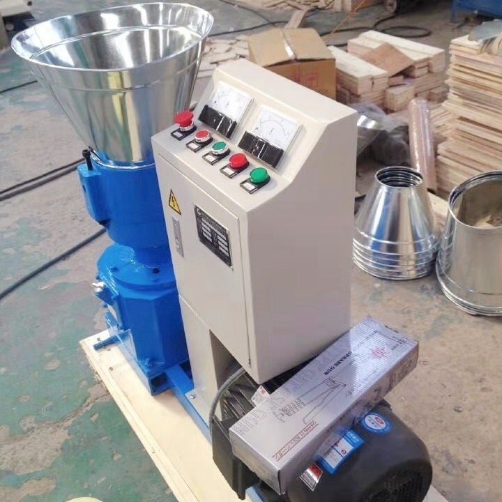 200-300 KG/H Molino de pellets para piensos Máquina de procesamiento de alimentos para animales de alta productividad Tipo de motor Molino de piensos