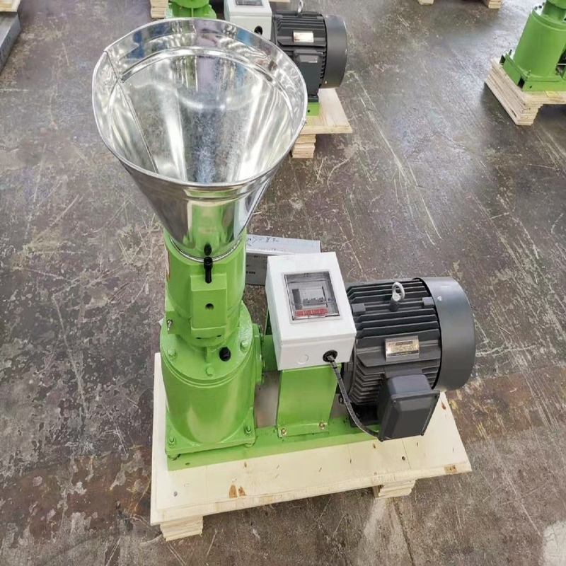 Máquina de fabricación de pellets de piensos a pequeña escala 4KW Motor Tipo eléctrico de molino de piensos para animales