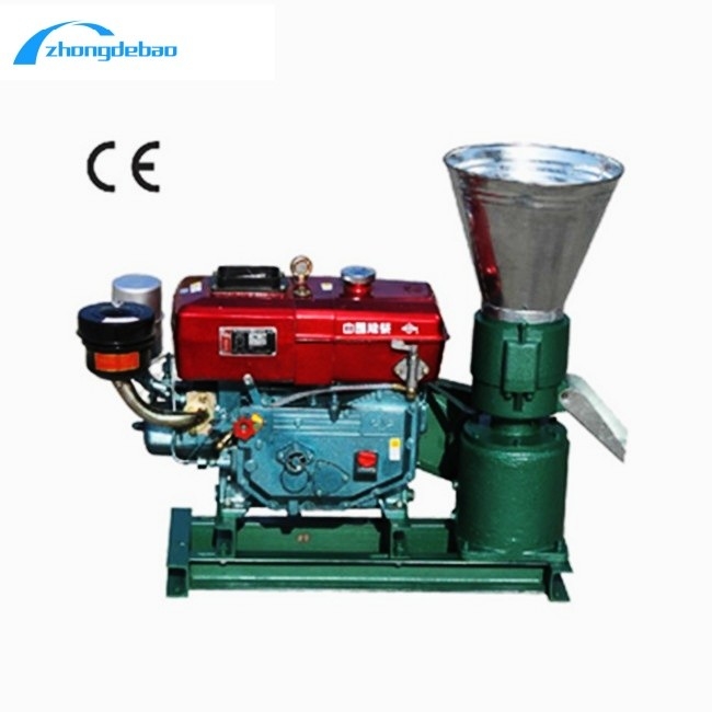 Nuevo diseño 10HP diesel tipo de alimentación de pellets máquina 90kg/h de alimentación animal molino de la máquina