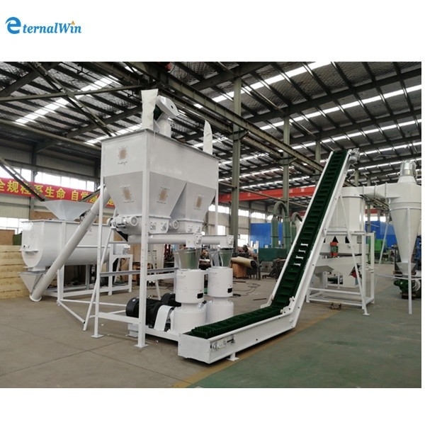 1000-5000kg/h Maquina para hacer pellets de madera conjunto completo línea de producción de molino de madera