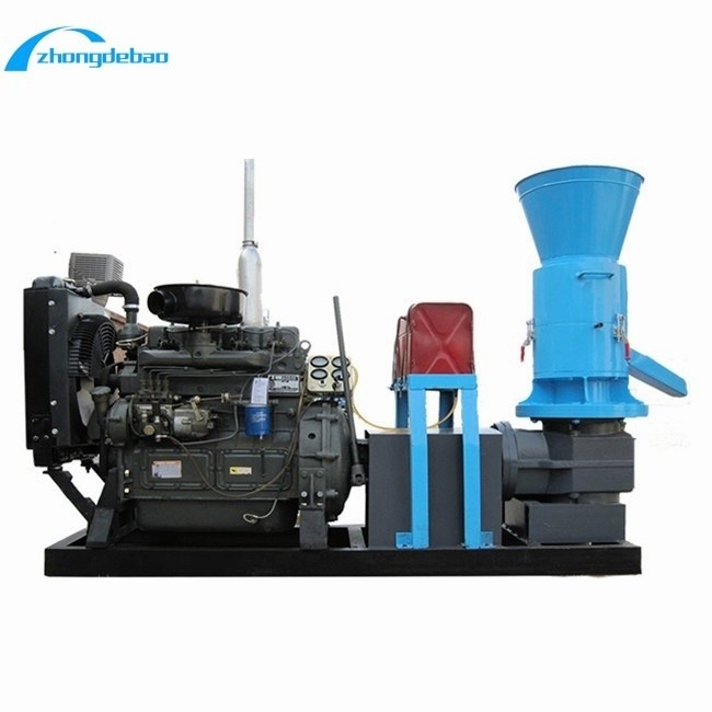 Máquina de procesamiento de pellets para piensos para animales de tipo 10HP de potencia de motor diesel 90-120 kg/h de salida Máquina de fabricación de pellets para piensos