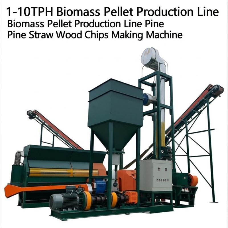 Línea de producción de pellets de biomasa de 1-10TPH
Línea de producción de pellets de biomasa de pino
Máquina para fabricar astillas de madera de paja de pino