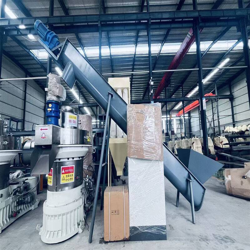 Máquina comercial de pellets de madera con matriz anular, capacidad de 0.5-15 T/H y matriz de acero de aleación de alto cromo para línea de producción de pellets de biomasa de ahorro energético