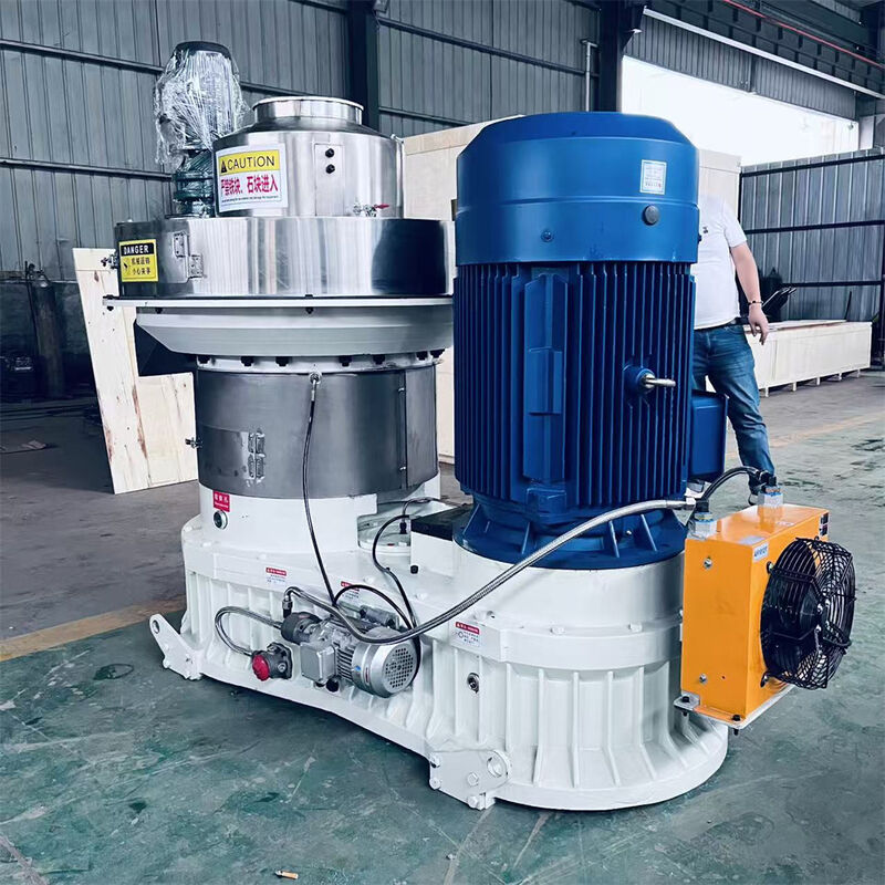 Molino de pellets de anillo vertical de alta eficiencia para biomasa con alimentación vertical y diseño de ahorro de energía