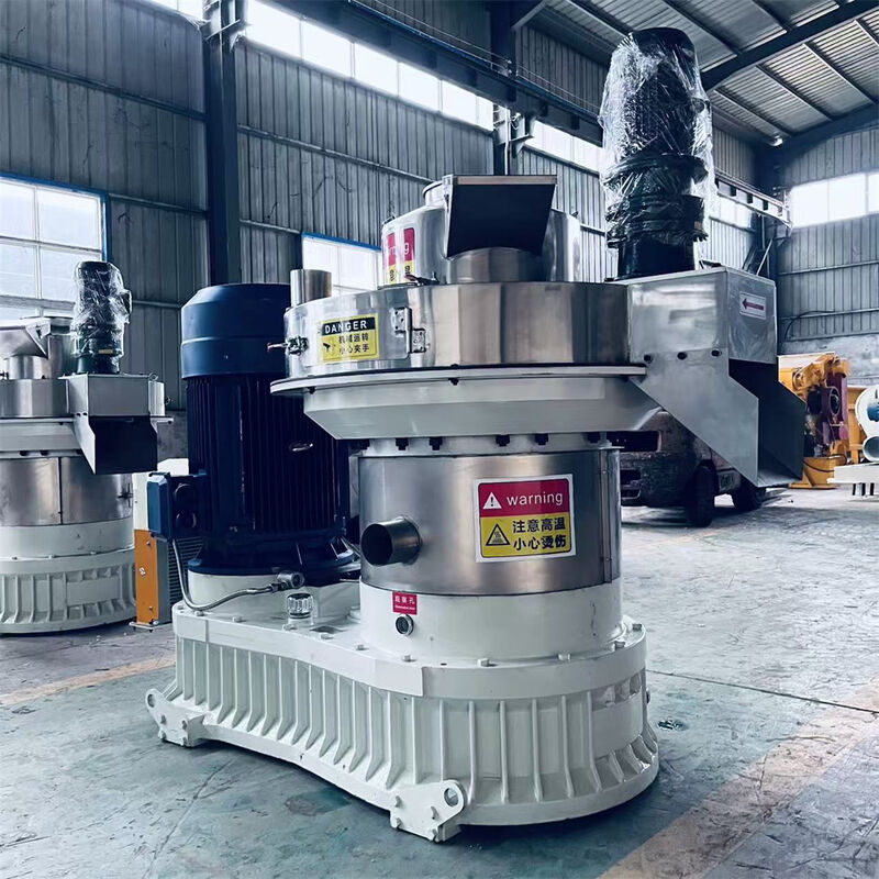 Molino de pellets de anillo vertical de alta eficiencia para biomasa con alimentación vertical y diseño de ahorro de energía