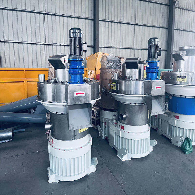 Molino de pellets de anillo vertical de alta eficiencia para biomasa con alimentación vertical y diseño de ahorro de energía