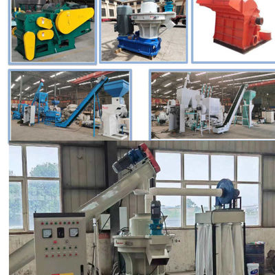 1TPH-10TPH Biomass Wood Chip Pellet Machine Eucalyptus Birch Pellet Production Line