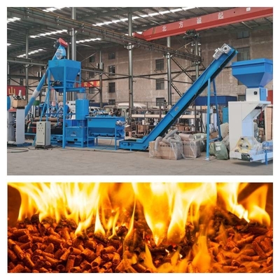 alta densidad de madera de la máquina de la pelotilla de la basura de Chip Pellet Machine 1-2tph de madera de 6-12m m
