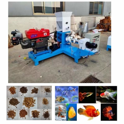 Máquina flotante del extrusor de la alimentación de los pescados del animal doméstico diesel de pequeña capacidad
