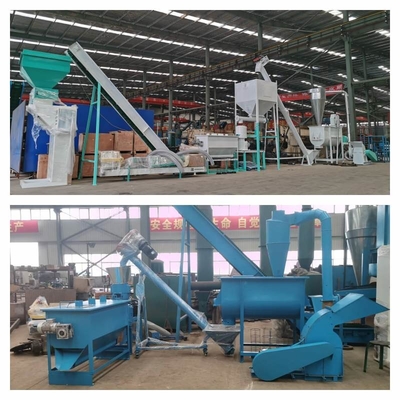 planta 380V 50HZ de la alimentación de la pelotilla de las aves de corral del acero de carbono de la nodulizadora del pienso 3kw-30kw