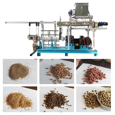 Tipo mojado línea flotante de la alimentación de los pescados de la máquina de la alimentación de los pescados del extrusor de la alimentación del tornillo del gemelo