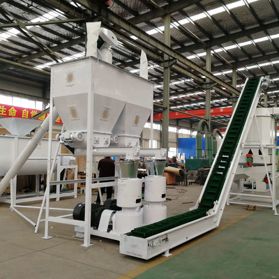 cadena de producción de la pelotilla de la alimentación 1-20Ton/H máquina de la producción de la alimentación de pollo