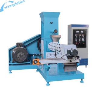 Extrusor de alimentación de tornillo de 600-1200 kg/h para la producción de alimentos para animales de compañía y peces flotantes 55kw