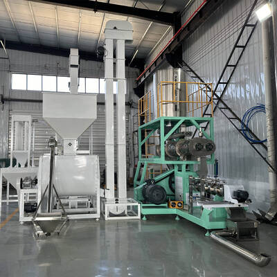 Línea de extrusión de alimentación multifoncional de doble tornillo simple 500KG/H-10T/H Capacidad para la producción de piensos para peces y alimentos para mascotas con construcción de acero inoxidable