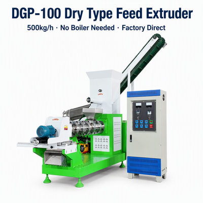 Máquina de pellets flotante para alimentos para peces comercial DGP100 Extrusora para producción de alimentos para camarones con diseño de alto rendimiento